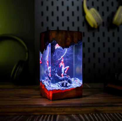Spidey vs Venom Resin Lamp